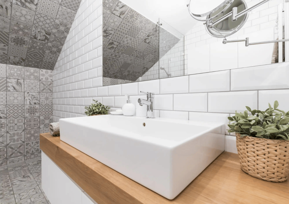 Salle de bain à Cherbourg.